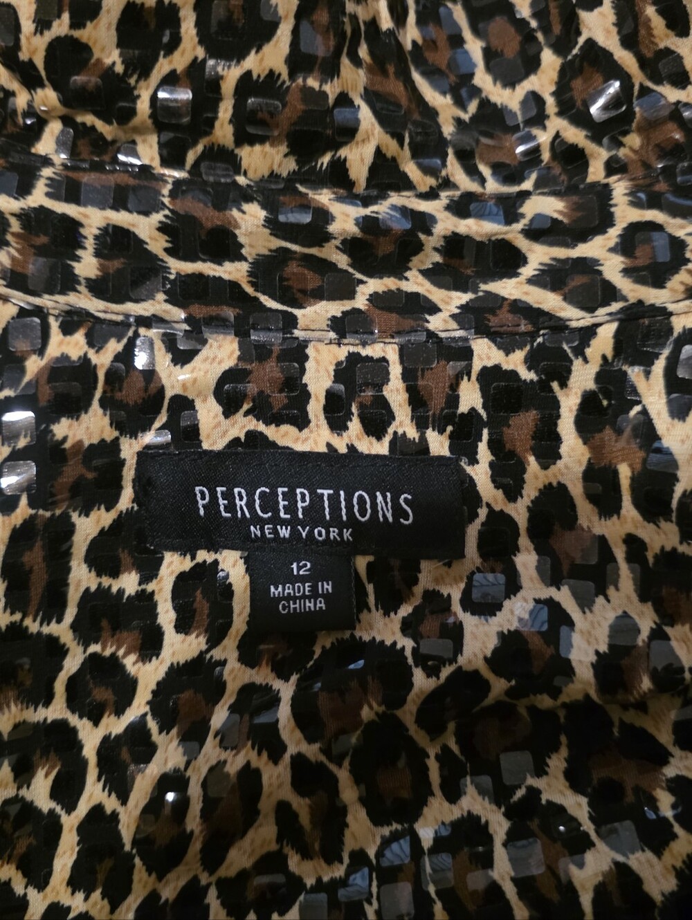 Perceptions NY Animal Print Jacket (Size 12) - Picture 2 of 7